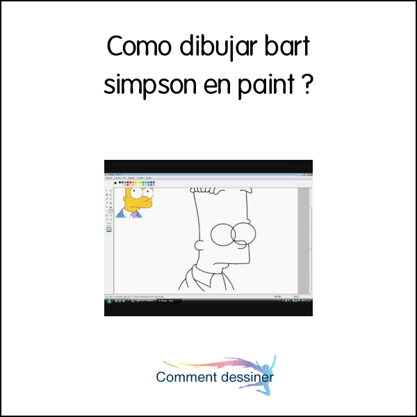 Como dibujar bart simpson en paint